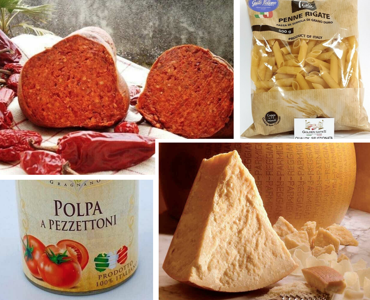 Nduja all'Arrabbiata Dinner Set for 4 People Nduja all'Arrabbiata Dinner Set for 4 People