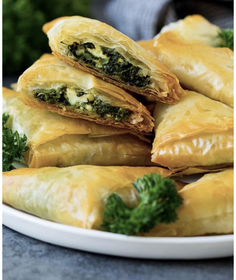 Spanakopita- Spinach Pies 1 Dozen Spanakopita- Spinach Pies 1 Dozen