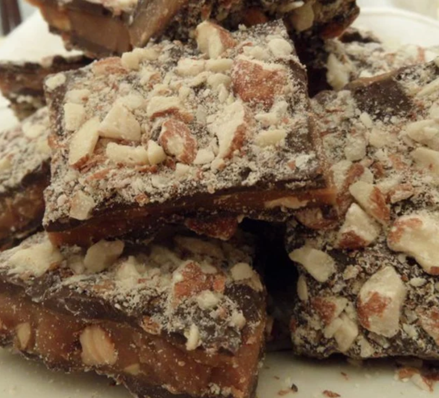 Dark Chocolate Almond Toffee Dark Chocolate Almond Toffee