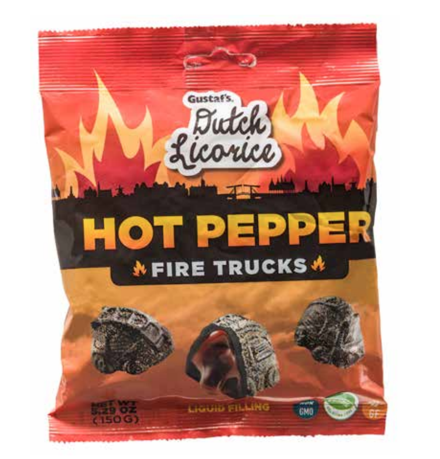 Hot Pepper Fire Trucks Licorice Bag Hot Pepper Fire Trucks Licorice Bag