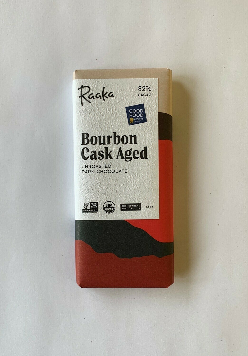 Raaka Bourbon Cask Aged Dark Chocolate Bar Raaka Bourbon Cask Aged Dark Chocolate Bar