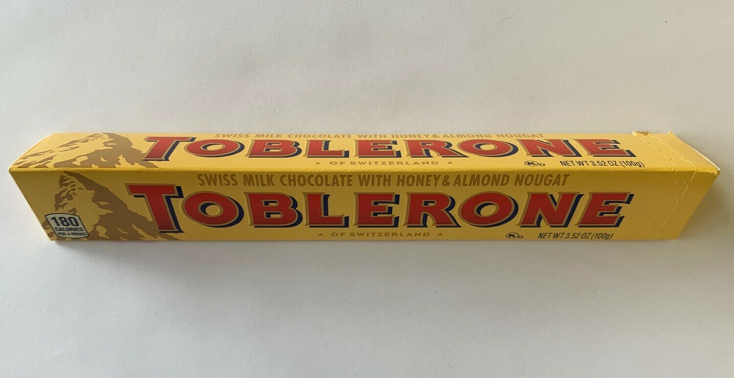 Toblerone Swiss Milk Chocolate Honey & Almond Nougat Bar Toblerone Swiss Milk Chocolate Honey & Almond Nougat Bar