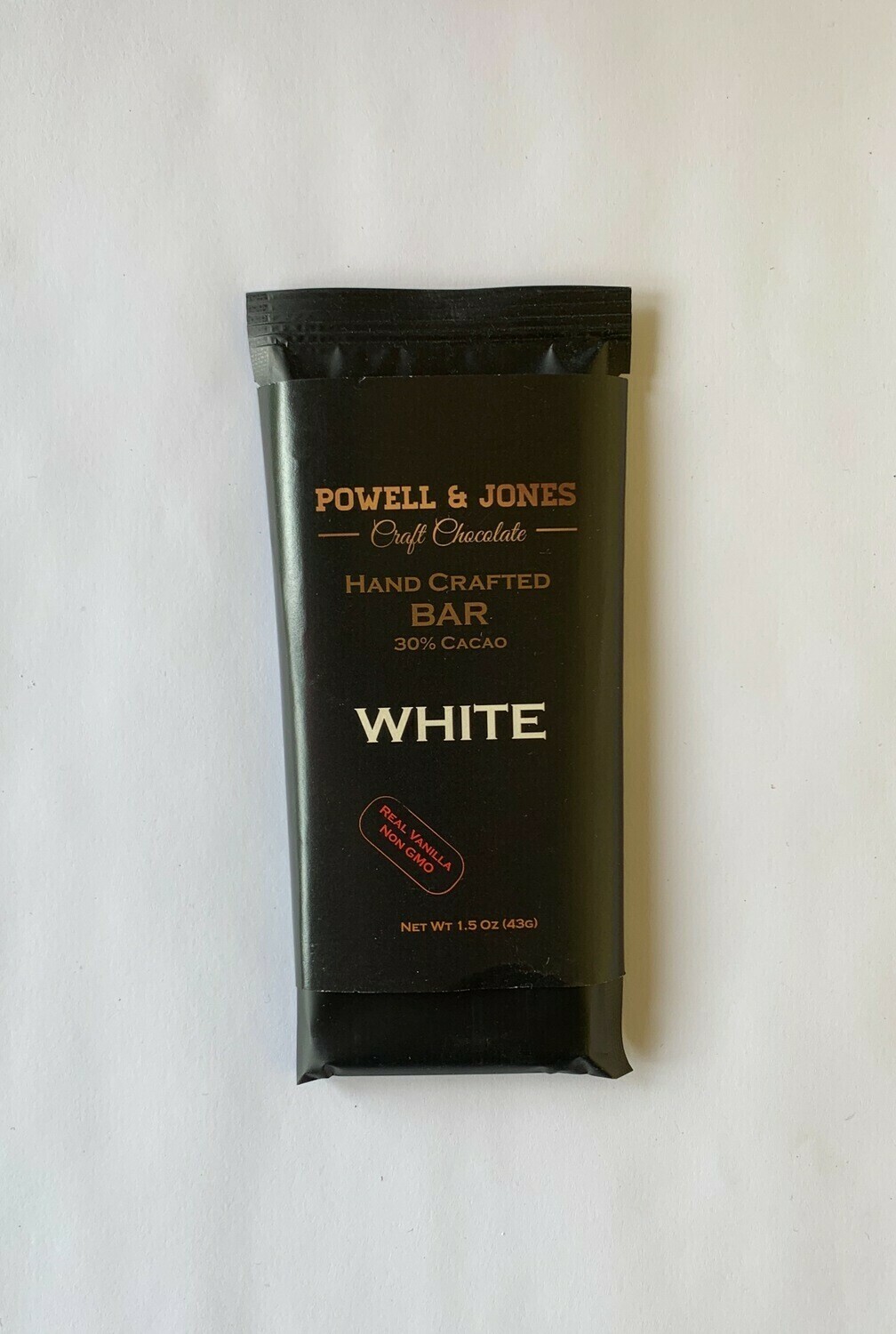 Powell & Jones Hand Crafted White Chocolate Bar Powell & Jones Hand Crafted White Chocolate Bar