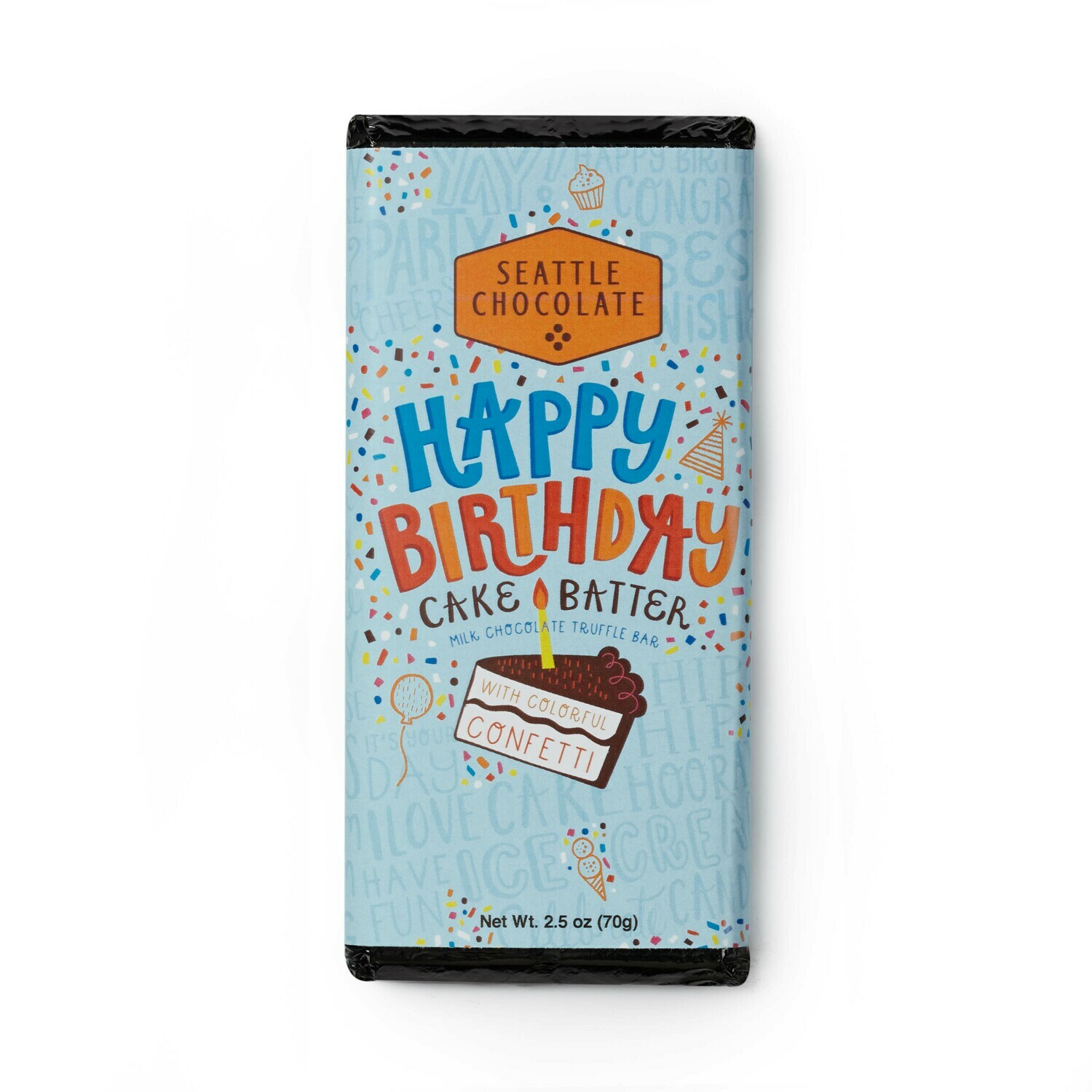 Seattle Chocolate Happy Birthday Milk Chocolate Truffle Bar Seattle Chocolate Happy Birthday Milk Chocolate Truffle Bar