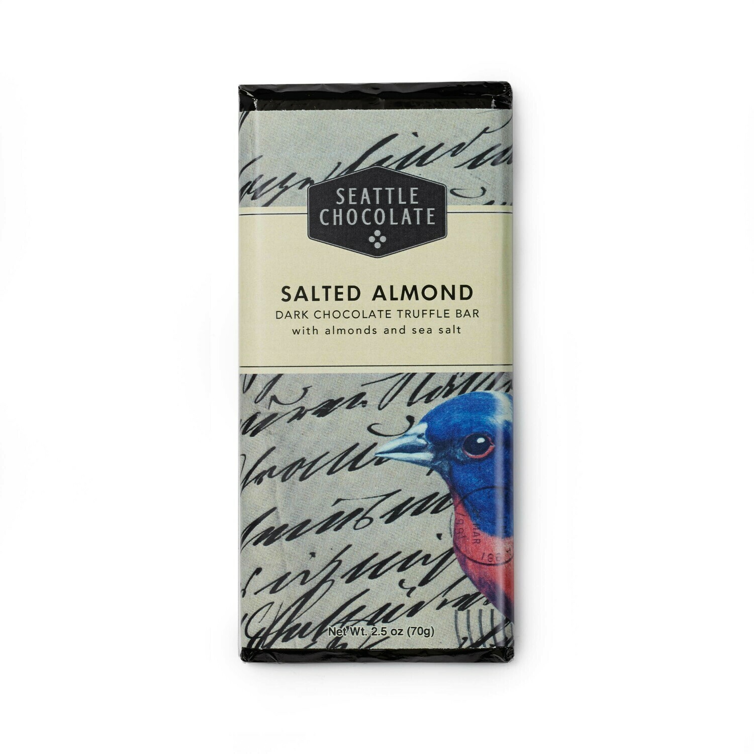 Seattle Chocolate Salted Almond Dark Chocolate Truffle Bar Seattle Chocolate Salted Almond Dark Chocolate Truffle Bar
