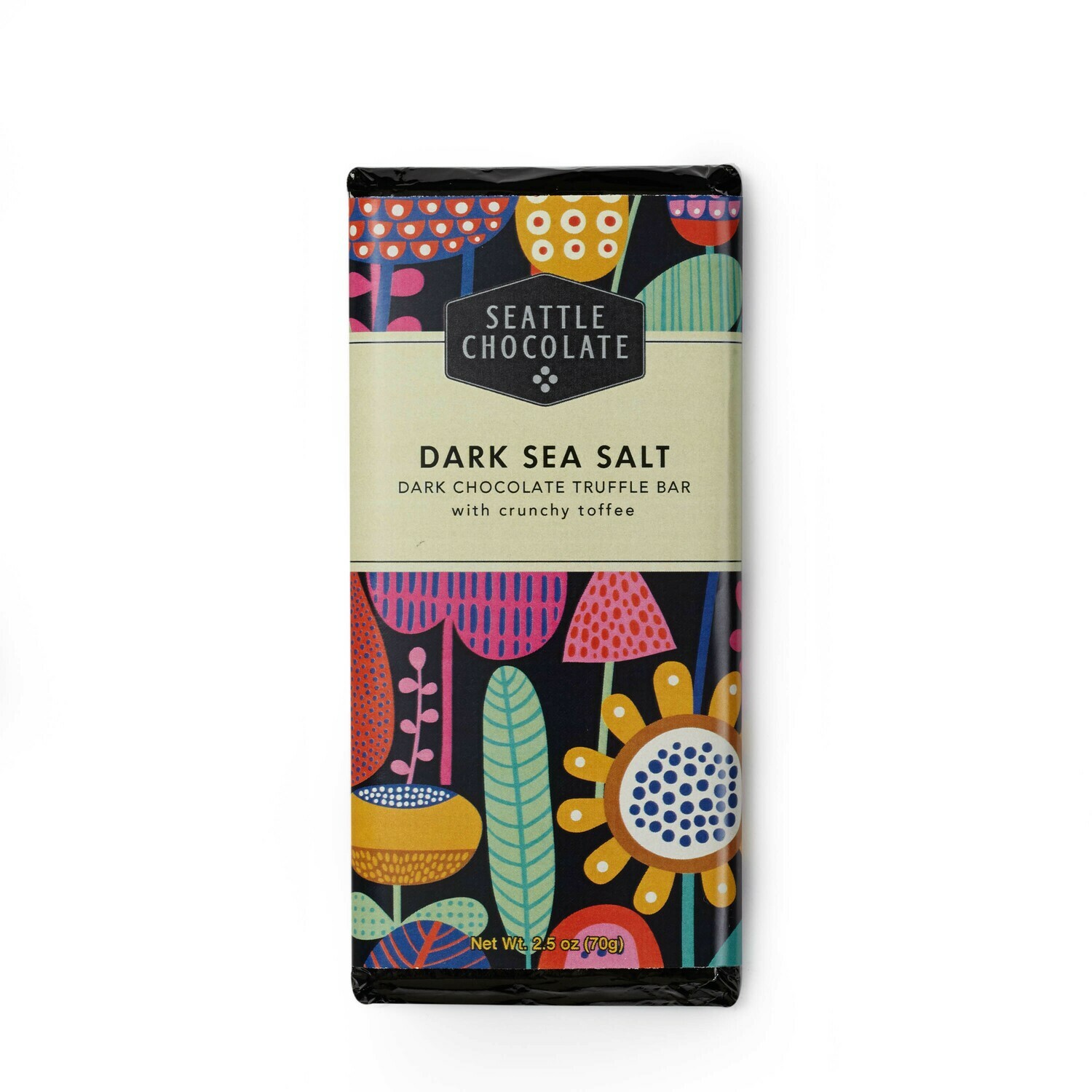 Seattle Chocolate Dark Sea Salt Truffle Bar Seattle Chocolate Dark Sea Salt Truffle Bar