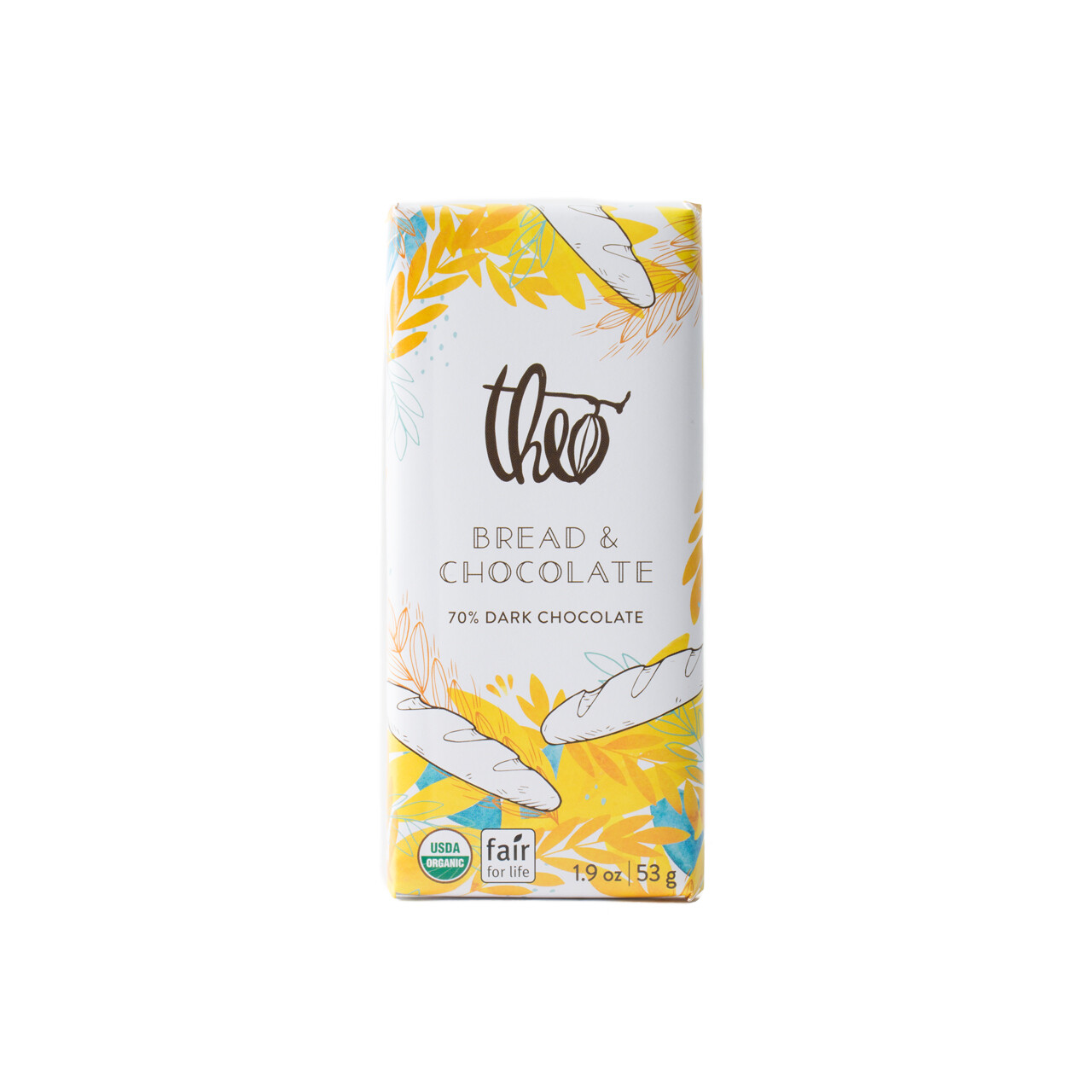 Theo Bread & Chocolate 70% Dark Chocolate Bar Theo Bread & Chocolate 70% Dark Chocolate Bar