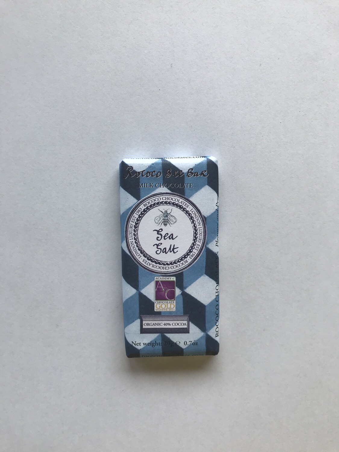 Rococo Organic Milk Chocolate Sea Salt Mini Bar Rococo Organic Milk Chocolate Sea Salt Mini Bar