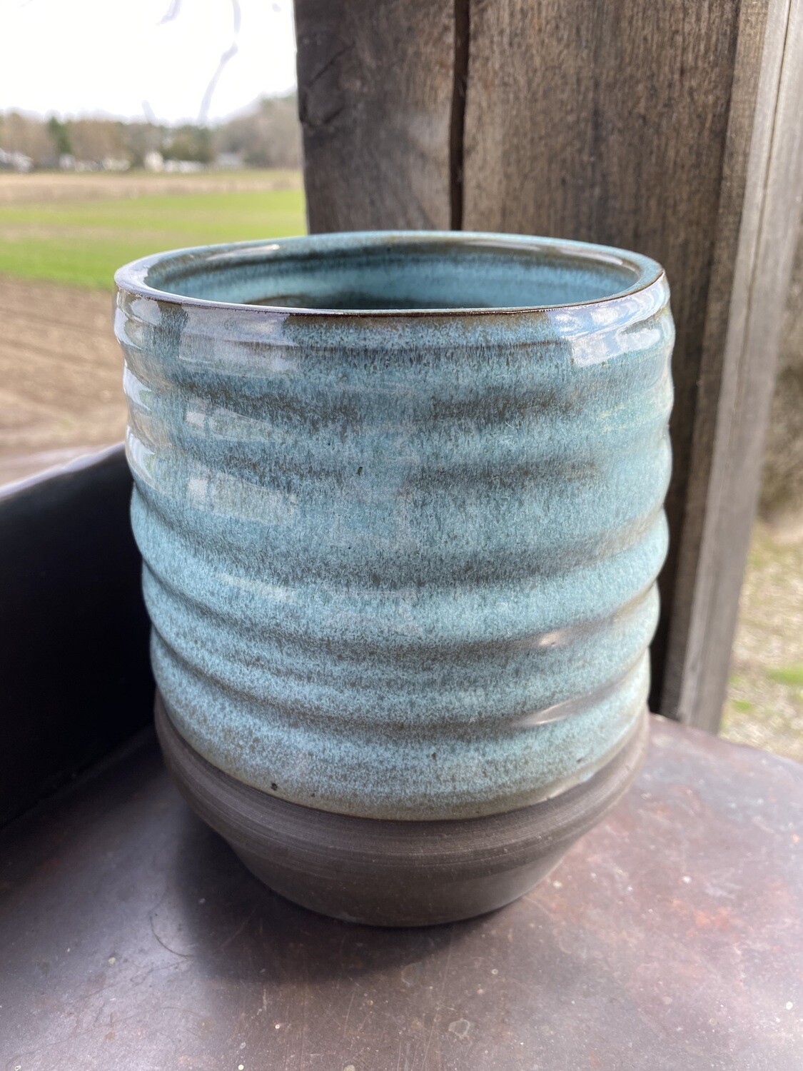 Sea Changes Ceramics | Blue Utensil Crock | item i102 Sea Changes Ceramics | Blue Utensil Crock | item i102