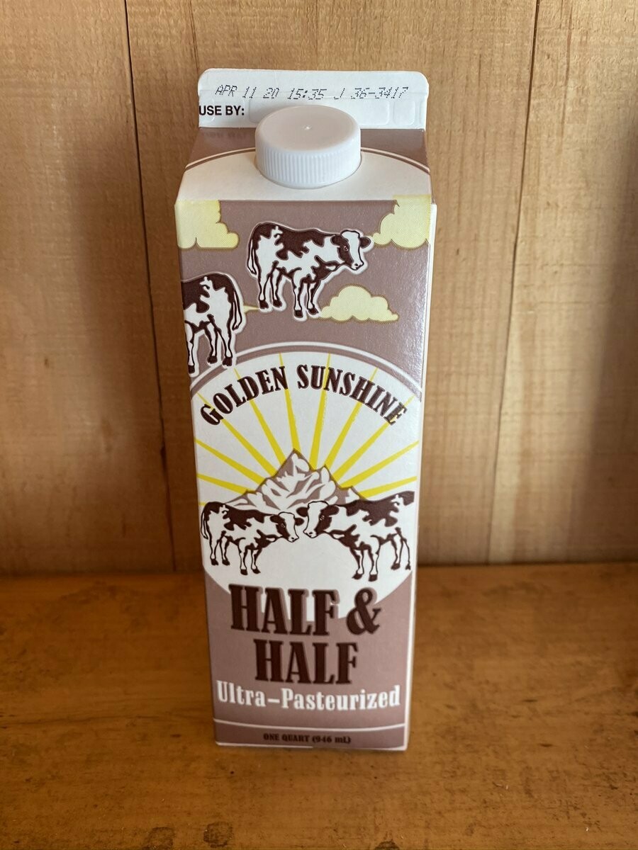 Half & Half | One Quart | Golden Sunshine Half & Half | One Quart | Golden Sunshine