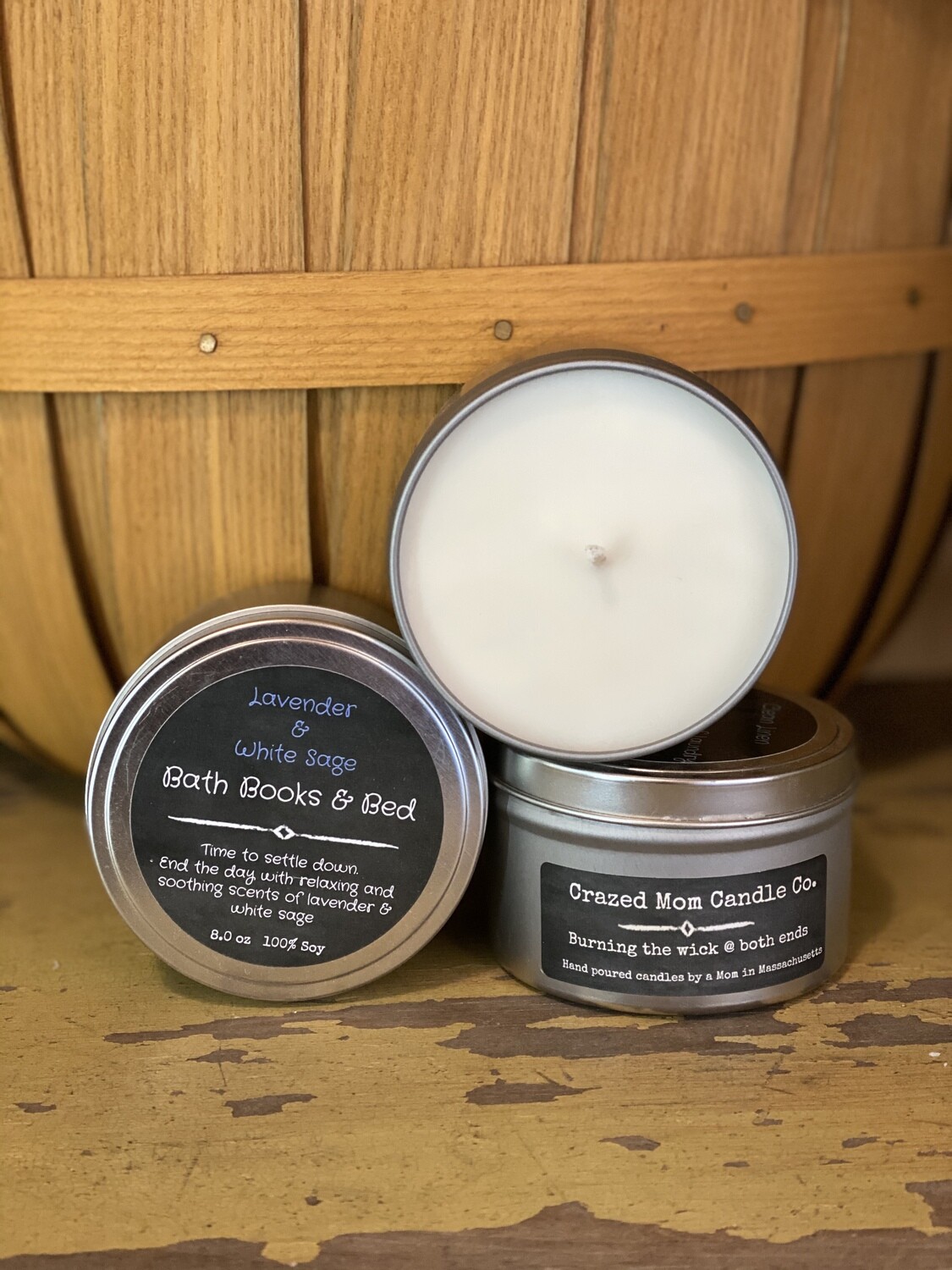 Keep Calm ~ Lavender & White Sage | Crazed Mom Candle Co. Keep Calm ~ Lavender & White Sage | Crazed Mom Candle Co.