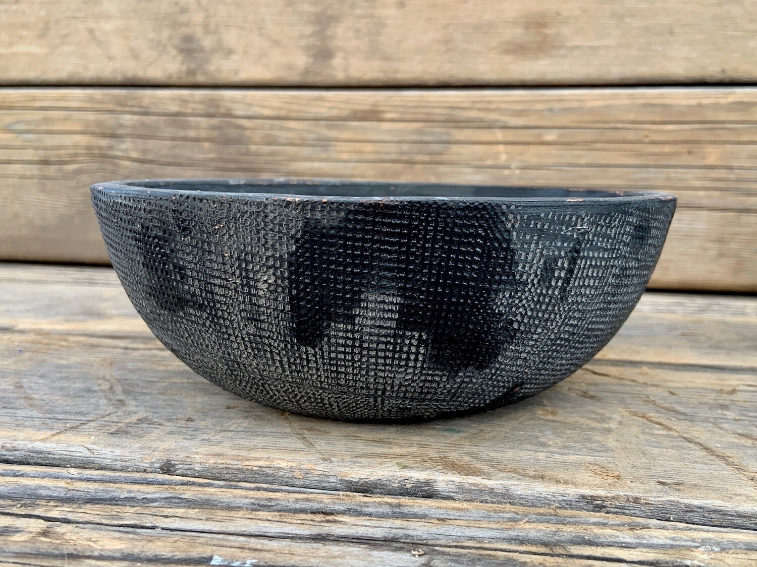 Greenhouse Pot | Textured Black Bowl Planter | 3 Greenhouse Pot | Textured Black Bowl Planter | 3