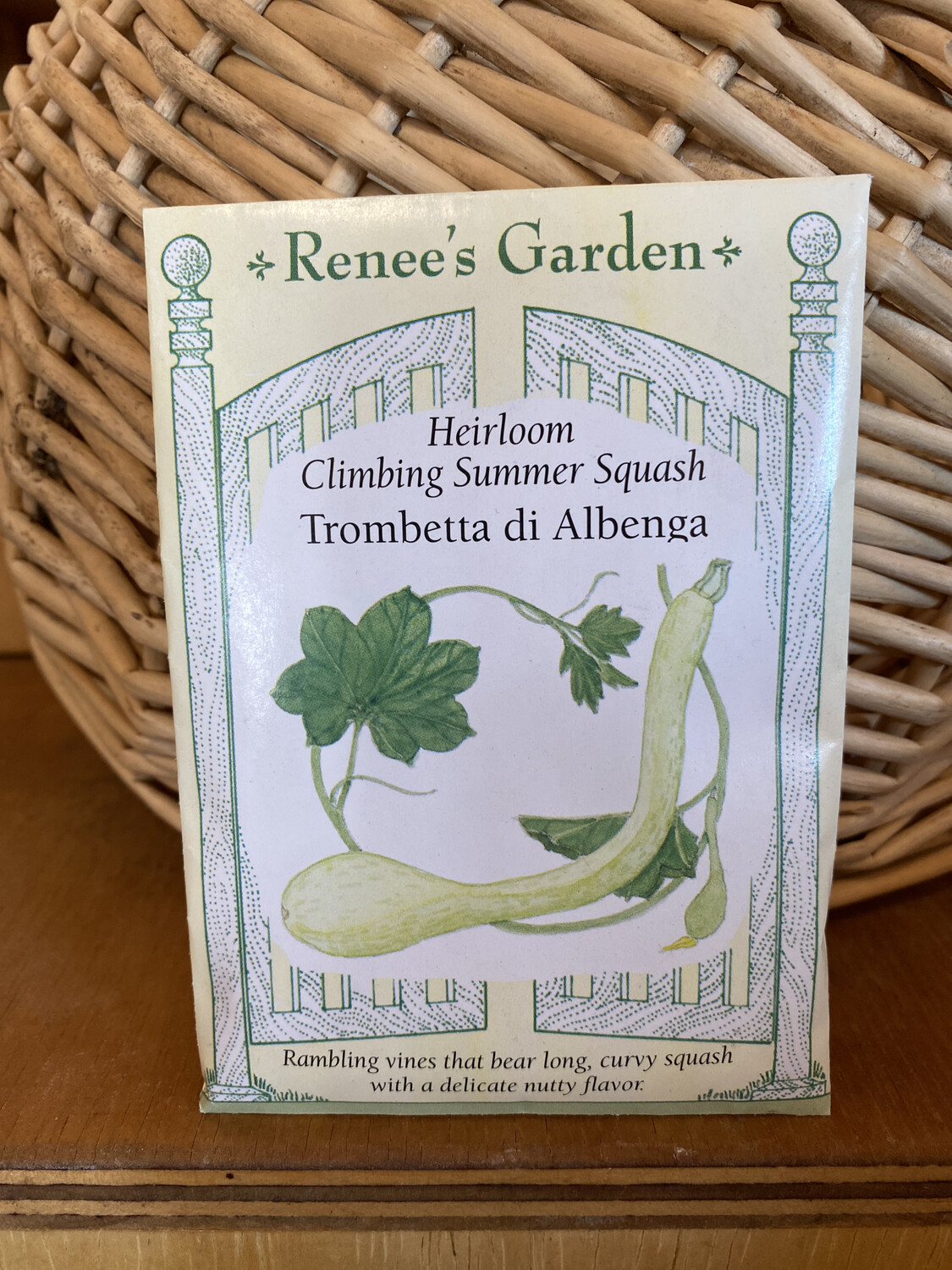 Climbing Summer Squash Trombetta di Albenga | Renee’s Garden Seed Pack | Past Year’s Seeds | Reduced Price Climbing Summer Squash Trombetta di Albenga | Renee’s Garden Seed Pack | Past Year’s Seeds | Reduced Price