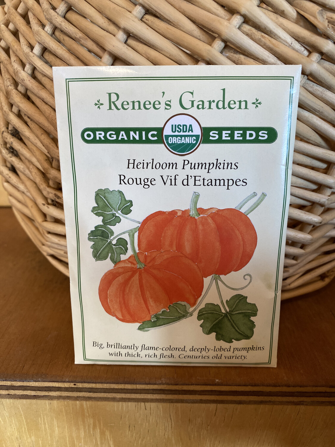 Heirloom Pumpkins Rouge Vif d’Etampes | Renee’s Garden Seed Pack | Past Year’s Seeds | Reduced Price Heirloom Pumpkins Rouge Vif d’Etampes | Renee’s Garden Seed Pack | Past Year’s Seeds | Reduced Price
