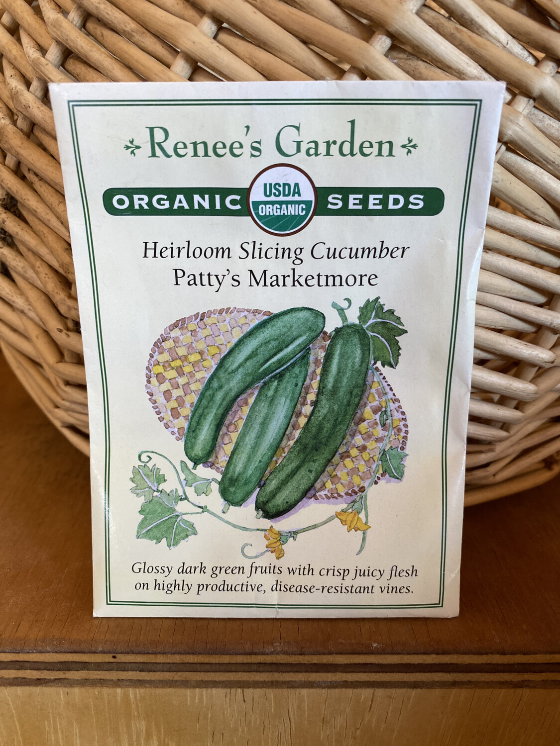 Heirloom Slicing Cucumber Patty’s Marketmore | Renee’s Garden Seed Pack | Past Year’s Seeds | Reduced Price Heirloom Slicing Cucumber Patty’s Marketmore | Renee’s Garden Seed Pack | Past Year’s Seeds | Reduced Price