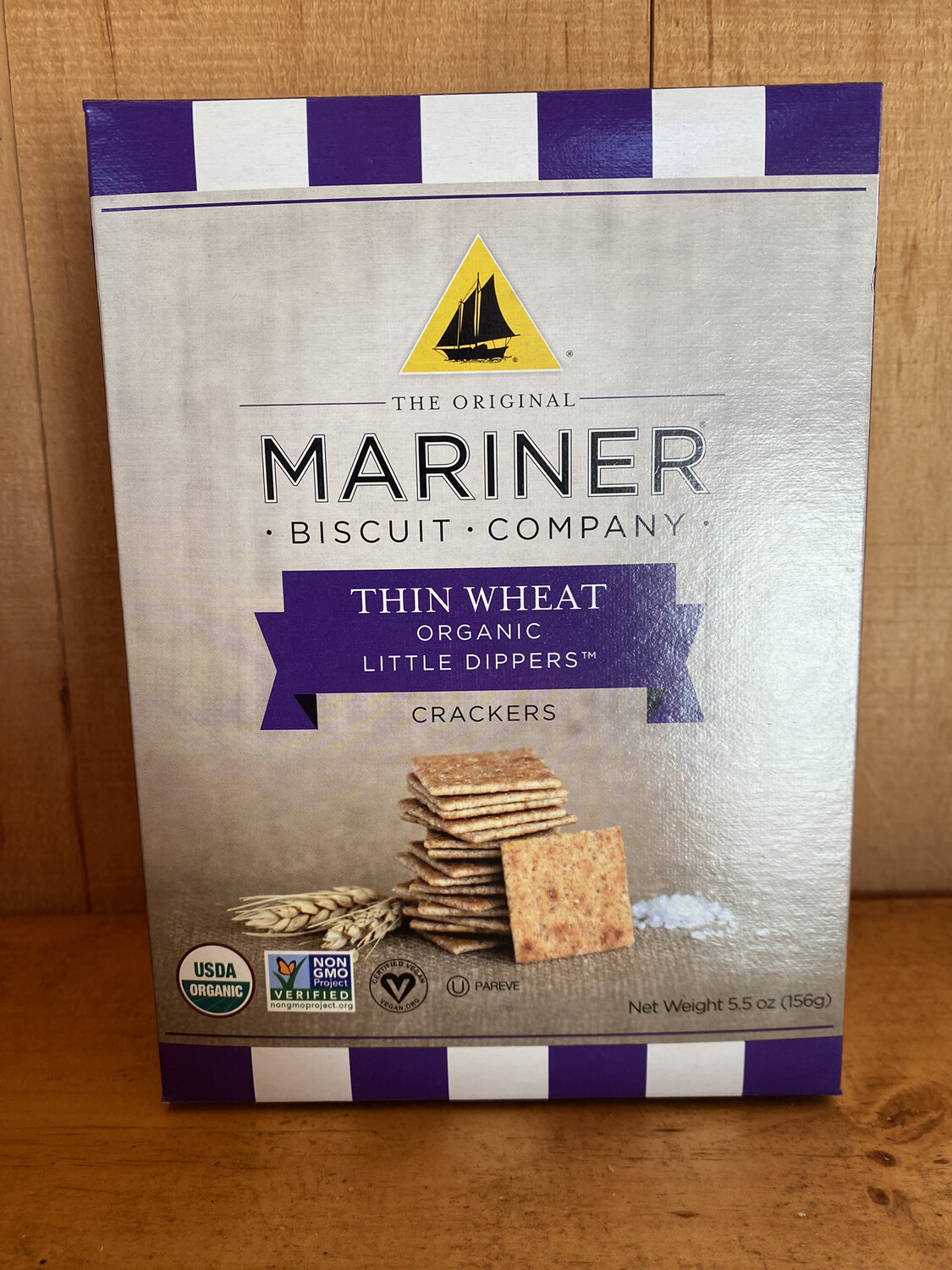 Thin Wheat Organic Little Dipper Crackers | Mariner Biscuit Company | 5.5oz Thin Wheat Organic Little Dipper Crackers | Mariner Biscuit Company | 5.5oz