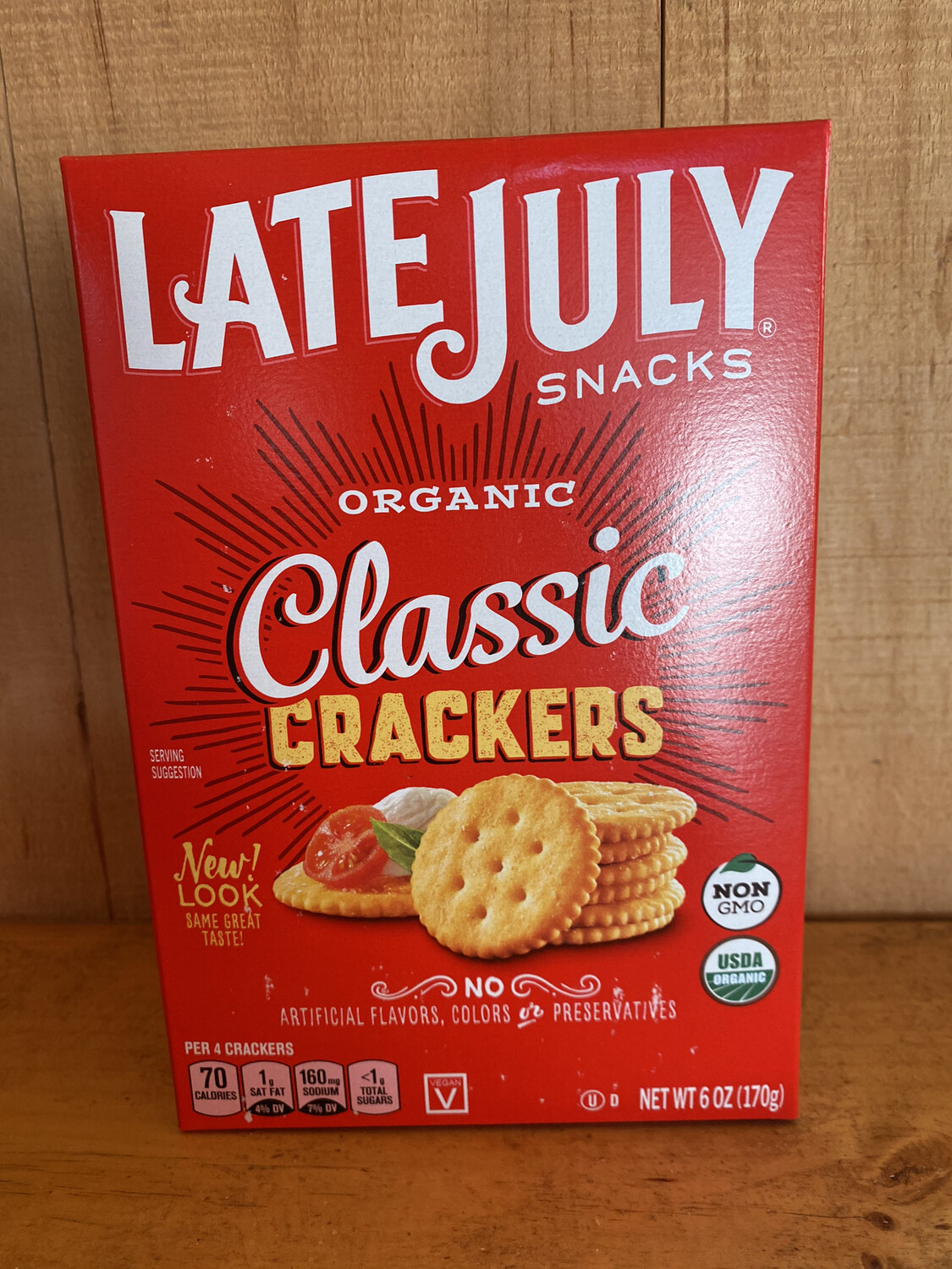 Organic Classic Crackers | Late July Snacks | 6oz Organic Classic Crackers | Late July Snacks | 6oz