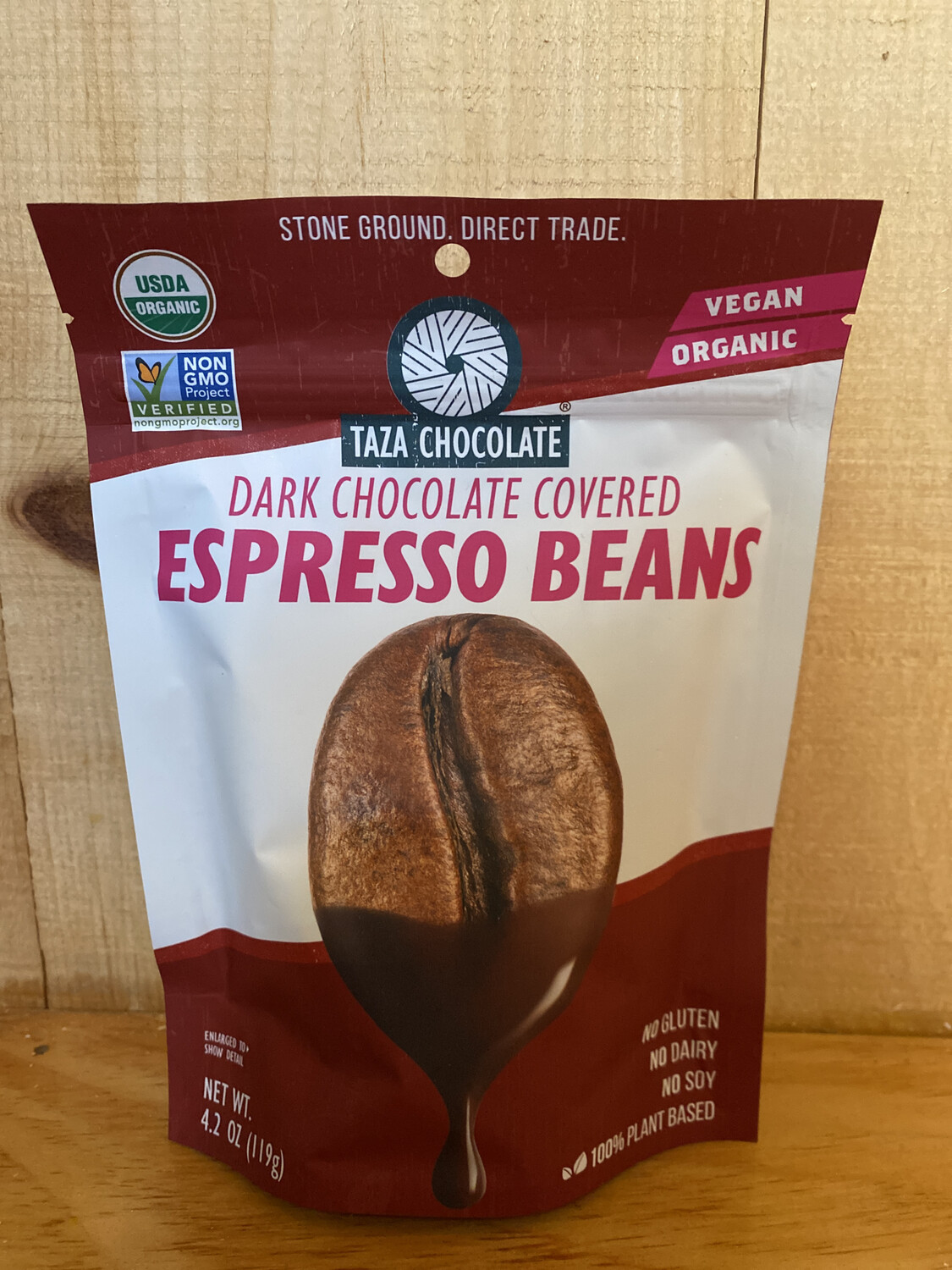 Taza Dark Chocolate Covered Espresso Beans | 4.2oz Taza Dark Chocolate Covered Espresso Beans | 4.2oz