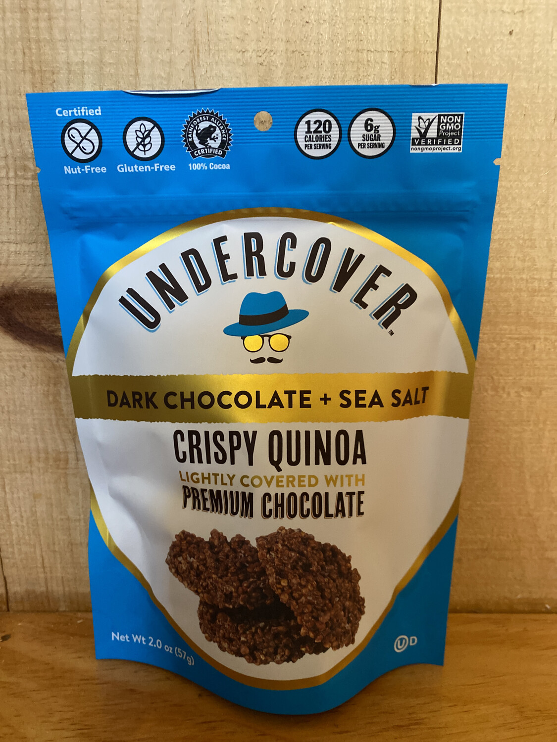 Undercover Dark Chocolate & Sea Salt Crispy Quinoa Undercover Dark Chocolate & Sea Salt Crispy Quinoa