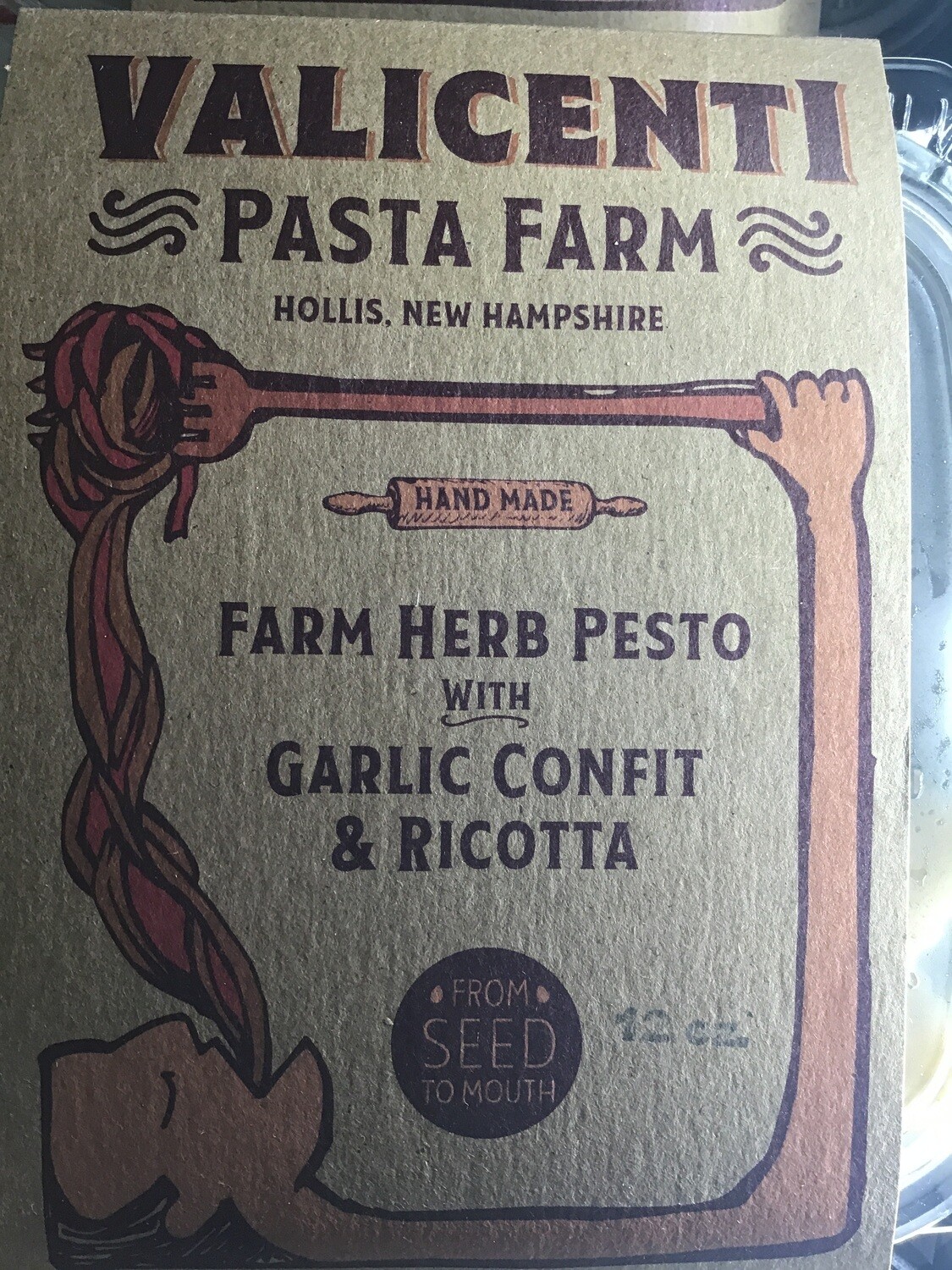 Valicenti Farm Herb Pesto with Garlic Ravioli Valicenti Farm Herb Pesto with Garlic Ravioli