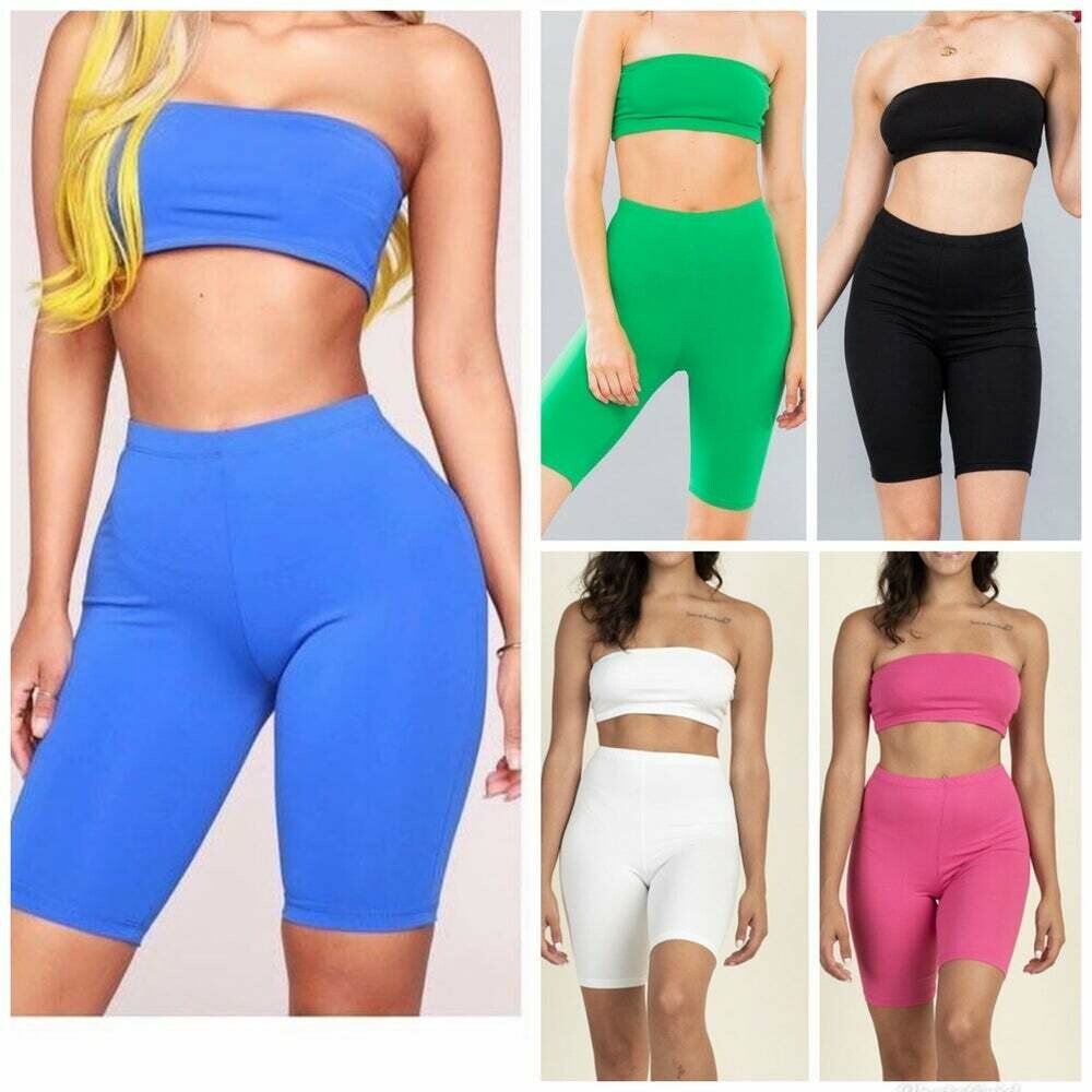 plus size cotton biker shorts