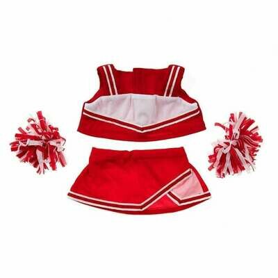 Red & White Cheerleader Outfit - 16 inches Red & White Cheerleader Outfit - 16 inches