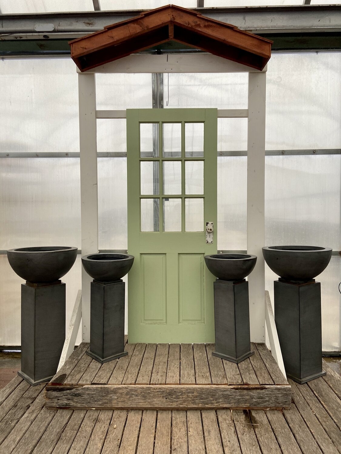 Zinc Tall Planter-SML Zinc Tall Planter-SML