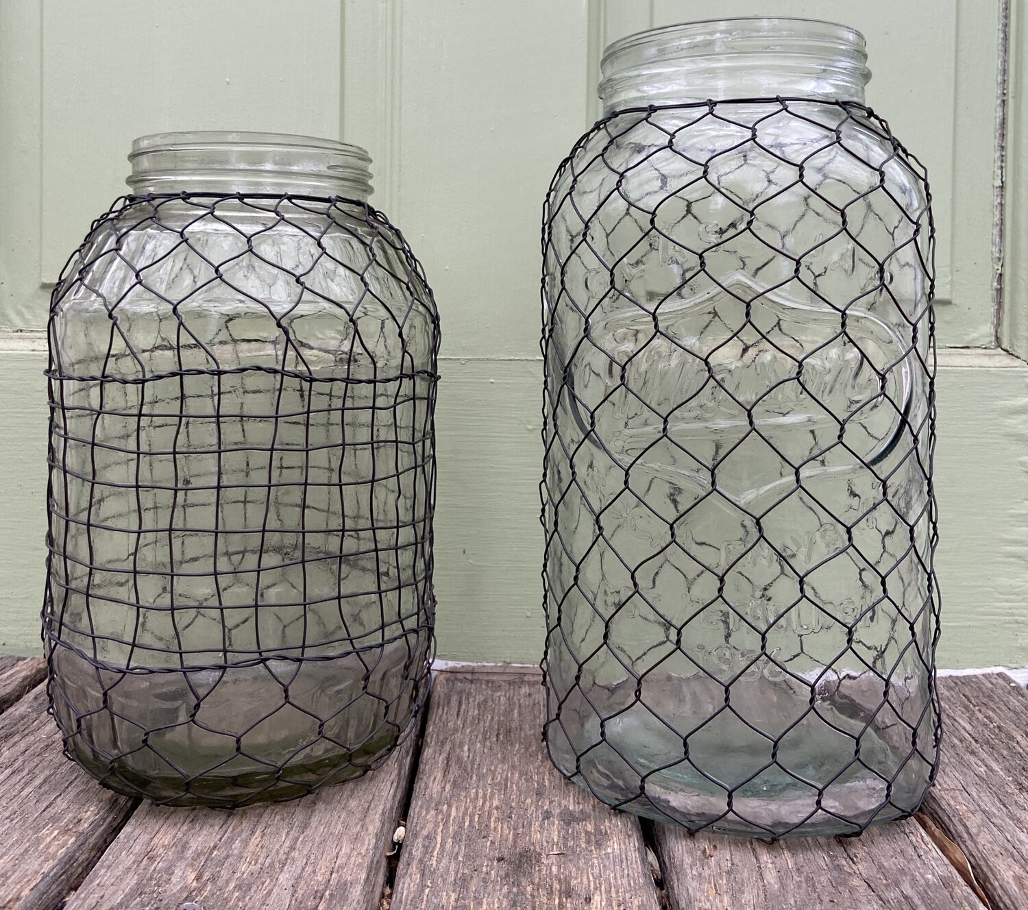 Canning Jar XL with Poultry Wire Canning Jar XL with Poultry Wire