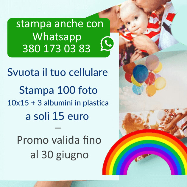 Stampa 100 Foto 10x15 + 3 albumini in plastica. Stampa 100 Foto 10x15 + 3 albumini in plastica.