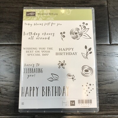 Perennial Birthday Cling Stamp Set Perennial Birthday Cling Stamp Set