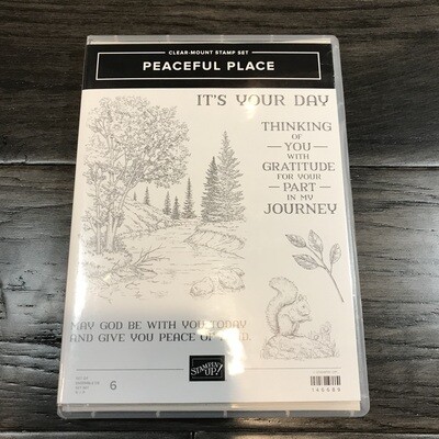 Peaceful Place Cling Stamp Set Peaceful Place Cling Stamp Set