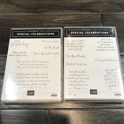 Special Celebrations Cling Stamp Set Special Celebrations Cling Stamp Set