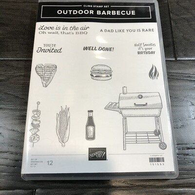 Outdoor Barbecue Cling Stamp Set Outdoor Barbecue Cling Stamp Set