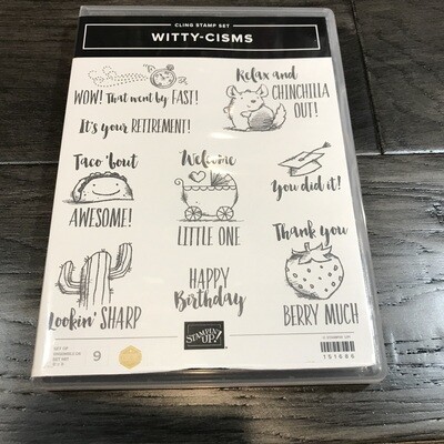 Witty-Cisms Cling Stamp Set Witty-Cisms Cling Stamp Set