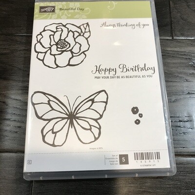 Beautiful Day Cling Stamp Set Beautiful Day Cling Stamp Set