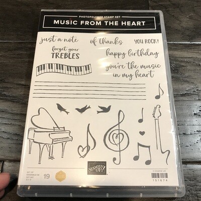 Music From the Heart Photopolymer Stamp Set Music From the Heart Photopolymer Stamp Set