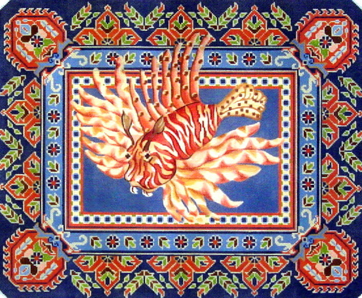 Lion Fish handpainted from Canvasworks Designs Lion Fish handpainted from Canvasworks Designs