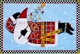 Joyous Tidings Santa Pillow (handpainted by Melissa Shirley) Joyous Tidings Santa Pillow (handpainted by Melissa Shirley)