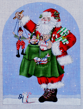 Toy Santa Dome (handpainted by Melissa Shirley0 Toy Santa Dome (handpainted by Melissa Shirley0
