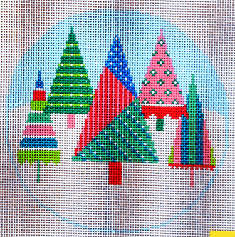 Christmas Tree Round (Handpainted by Shelly Tribbey Designs) Christmas Tree Round (Handpainted by Shelly Tribbey Designs)