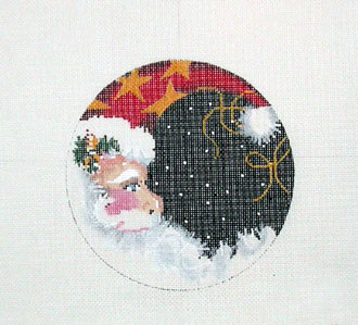 Santa Moon Round (Handpainted by Associated Talents) Santa Moon Round (Handpainted by Associated Talents)