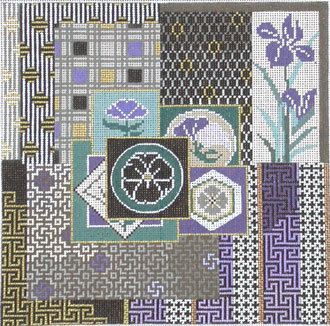 Japanese Quilt (handpainted from Mindy's Needlepoint Factory) Japanese Quilt (handpainted from Mindy's Needlepoint Factory)