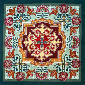 Singleton Rug (Handpainted by Canvasworks Traditions) Singleton Rug (Handpainted by Canvasworks Traditions)