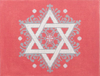 Fancy Star Rose/Silver Tallis Bag Fancy Star Rose/Silver Tallis Bag