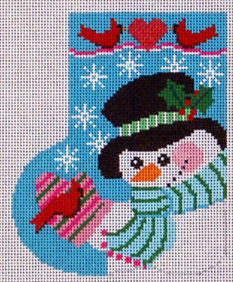 Cardinal Snowman Mini-Sock (Handpainted by Shelly Tribbey Designs) Cardinal Snowman Mini-Sock (Handpainted by Shelly Tribbey Designs)
