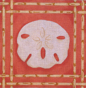 Sand Dollar / Bamboo Border (Handpainted from Associated Talent) Sand Dollar / Bamboo Border (Handpainted from Associated Talent)
