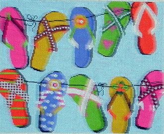 Sandals (Handpainted by Lee's Needle Arts) Sandals (Handpainted by Lee's Needle Arts)
