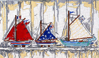 Boats on Shelf (Handpainted by Cooper Oaks Design) Boats on Shelf (Handpainted by Cooper Oaks Design)