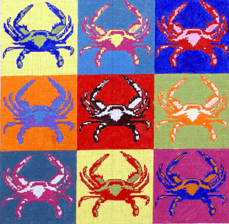 Pop-Art Crab (Handpainted by The Point Of It All) Pop-Art Crab (Handpainted by The Point Of It All)