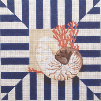 Shell/Coral Stripes (handpainted from Associated Talents) Shell/Coral Stripes (handpainted from Associated Talents)
